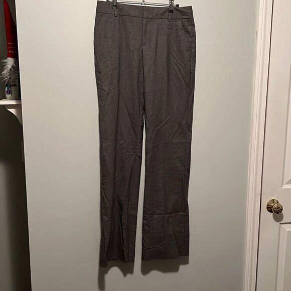 Banana Republic Women's Brown Martin Fit Straight Leg Trouser Pants Size 6 Long - Picture 1 of 7